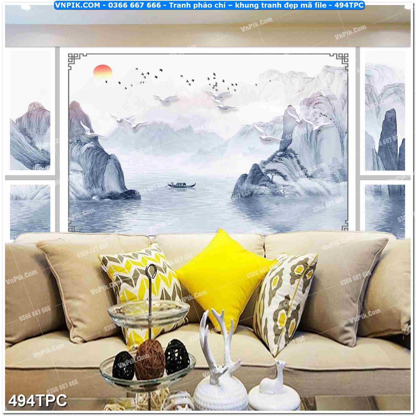 Tranh phào chỉ – khung tranh đẹp mã file 494TPC