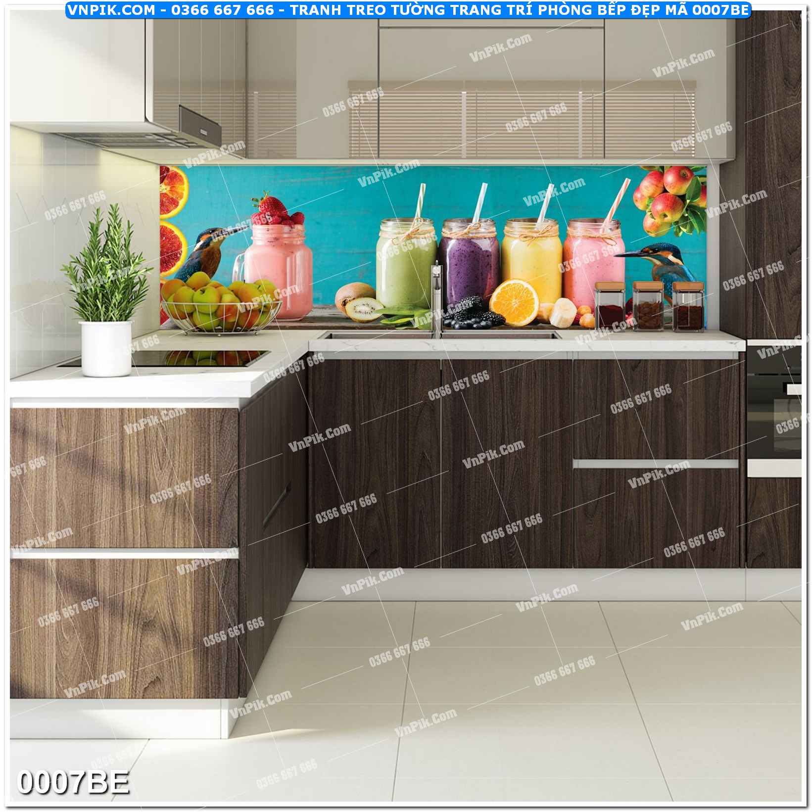 Tranh treo tường trang trí phòng bếp đẹp mã 0007BE