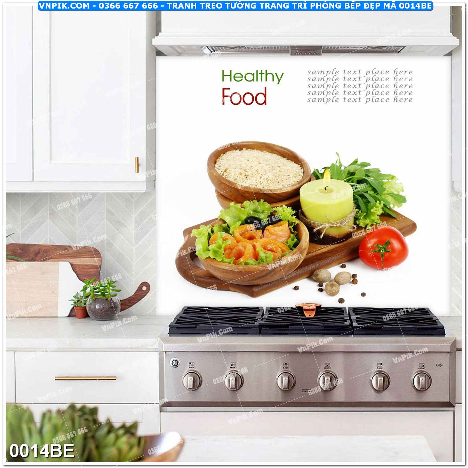 Tranh treo tường trang trí phòng bếp đẹp mã 0014BE