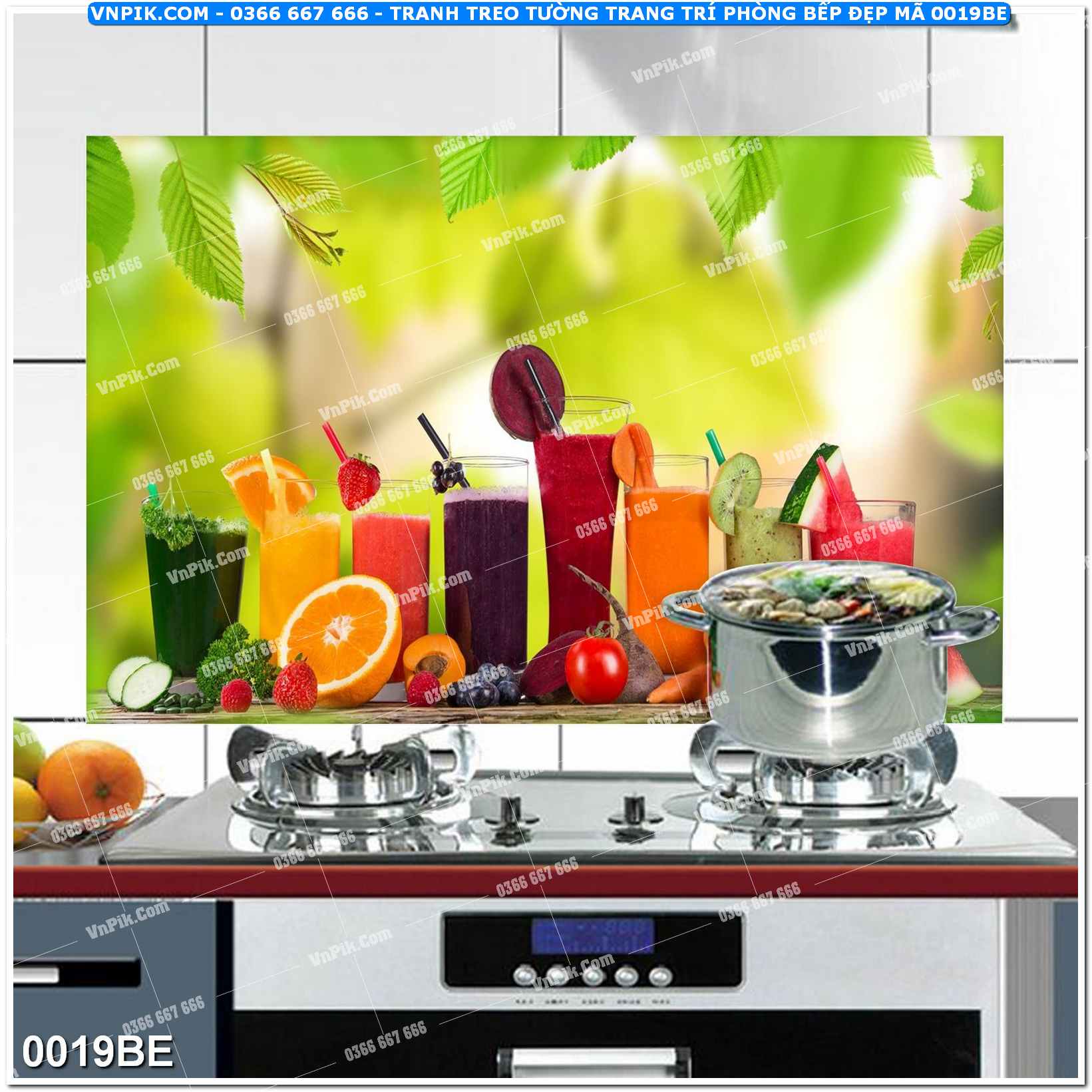Tranh treo tường trang trí phòng bếp đẹp mã 0019BE