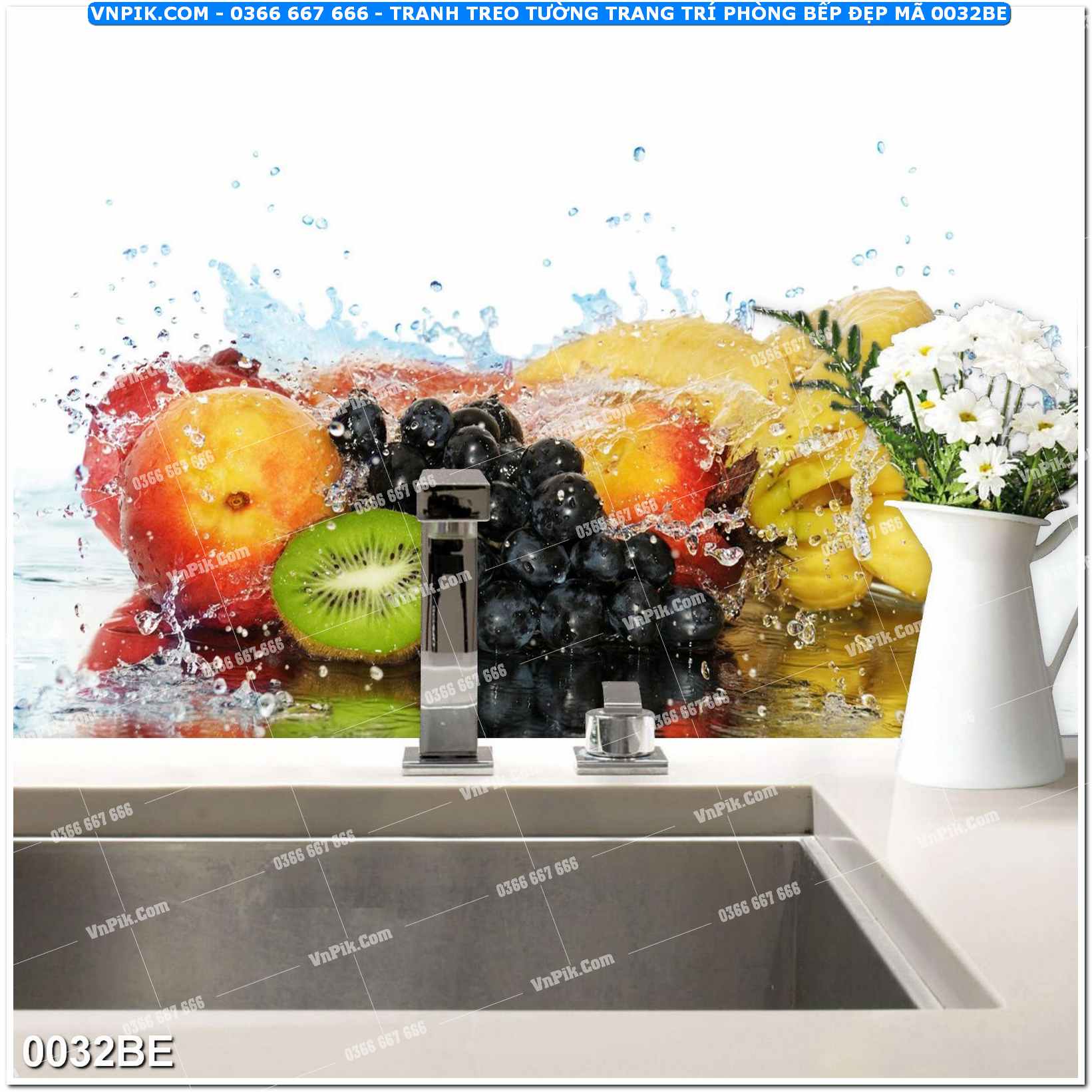 Tranh treo tường trang trí phòng bếp đẹp mã 0032BE