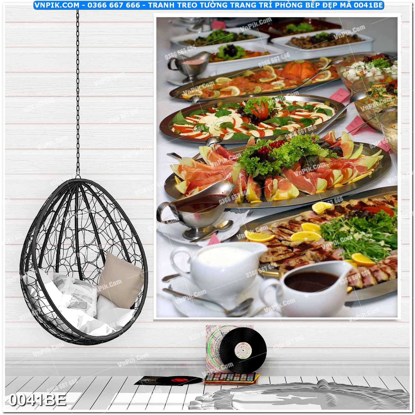 Tranh treo tường trang trí phòng bếp đẹp mã 0041BE