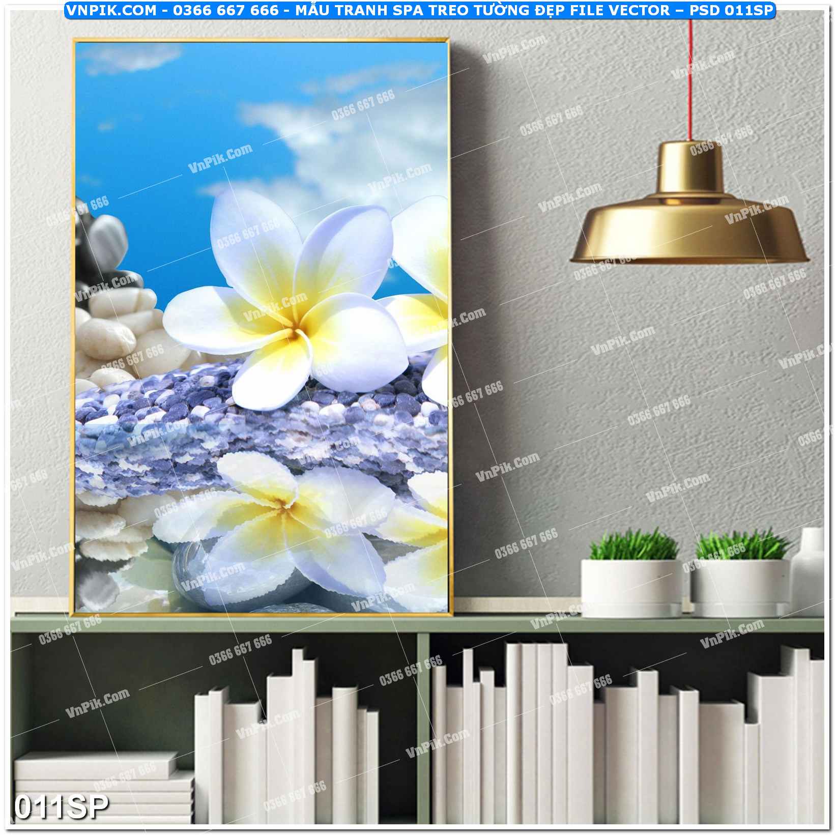 Mẫu tranh spa treo tường đẹp file vector – psd mẫu 011SP