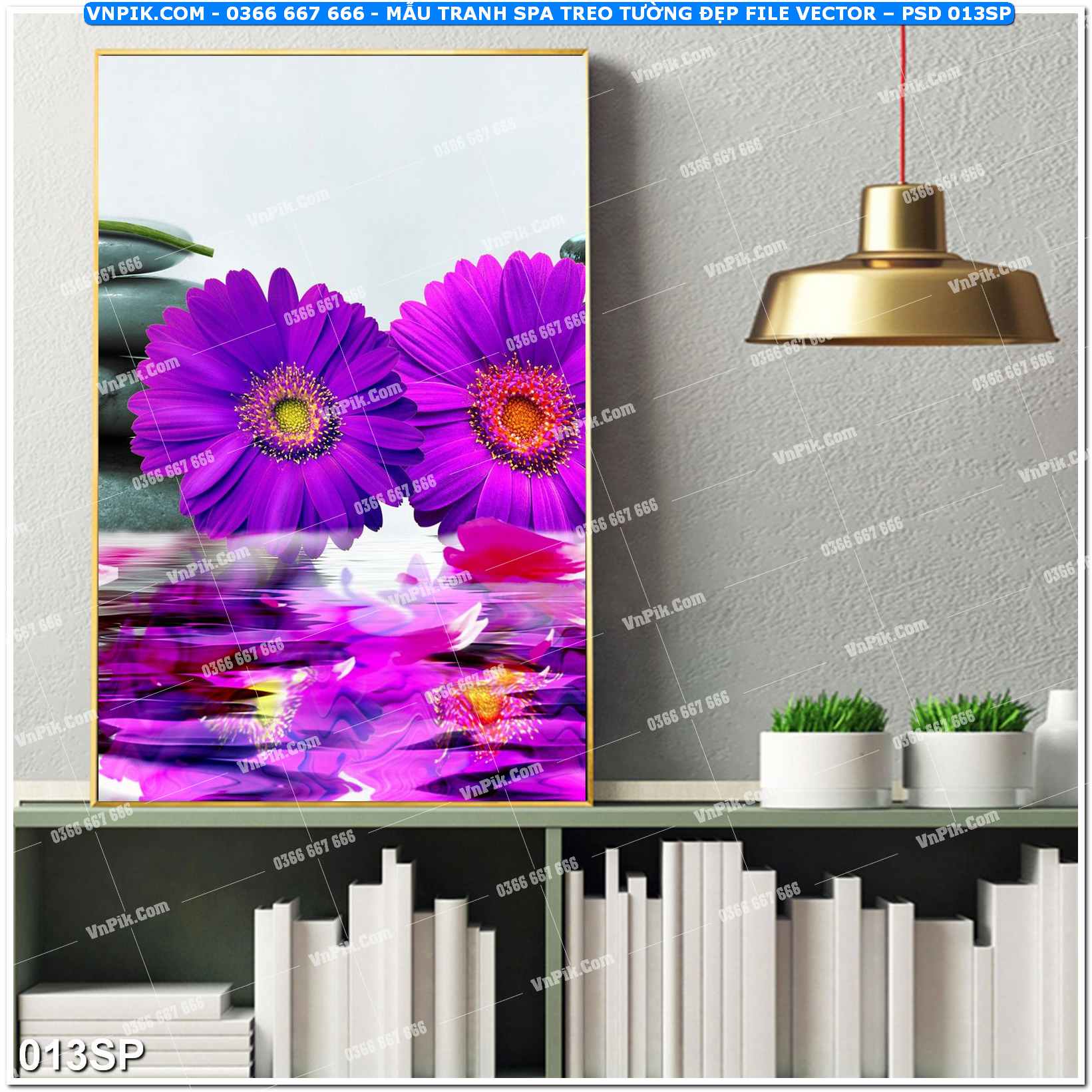 Mẫu tranh spa treo tường đẹp file vector – psd mẫu 013SP