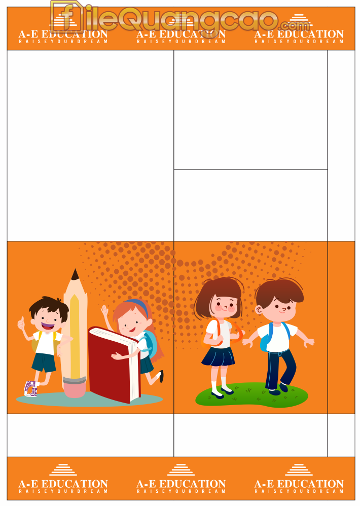 Market Decal dán cửa kính trường Anh Ngữ file CDR