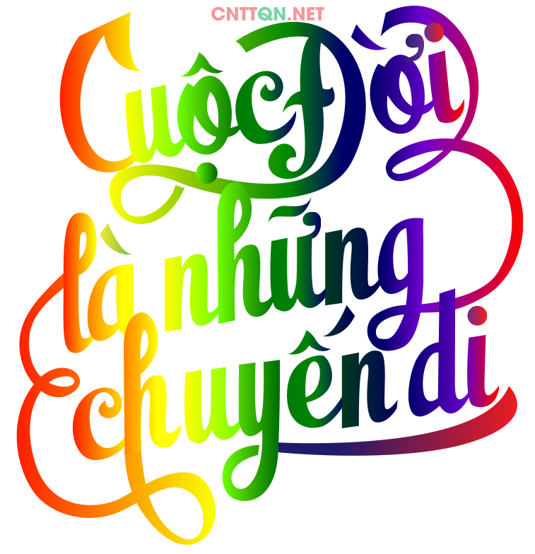 Mẫu áo thun "Cuộc đời là những chuyến đi" file CDR